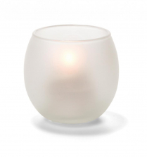 Hollowick Satin Crystal Small Bubble Tealight Glass Lamp (X)