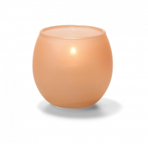 Hollowick Satin Terra Cotta Bubble Tealight Glass Lamp(x)