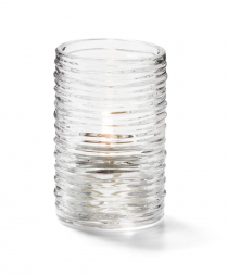 Hollowick Clear Typhoon Spun Glass Tealight Cylinder Lamp(x)