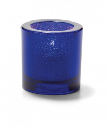Hollowick Cobalt Blue Jewel Round Tealight Glass Lamp(x)