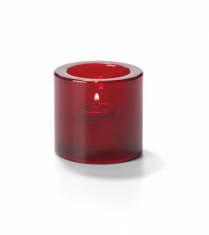 Hollowick Ruby Thick Round Tealight Glass Lamp (X)