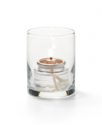 Hollowick Clear Cylinder Tealight Glass Lamp (X)