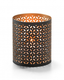 Hollowick Black & Gold Monarch Perforated Metal Lamp(x)