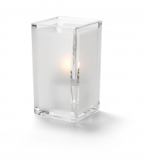 Hollowick Clear Satin Panel Quad Votive Glass Lamp (X)