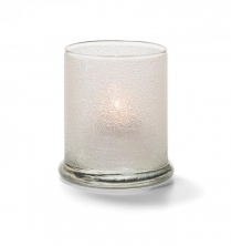 Hollowick Clear Ice Columns Votive Glass Lamp (X)