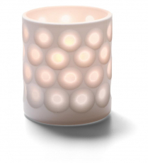 Hollowick Boutique Dots Votive Porcelain Lamp (X)