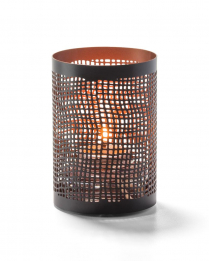 Hollowick Black & Copper Chantilly Perforated Metal Lamp(x)