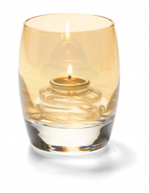 Hollowick Gold Lustre Contour Votive Glass Lamp (X)