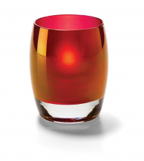 Hollowick Ruby Gold Contour Votive Glass Lamp(X)