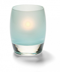 Hollowick Satin Seafoam Contour Votive Glass Lamp (X)
