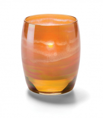 Hollowick Amber Art Contour Votive Glass Lamp (X)