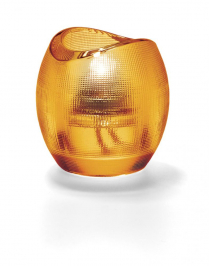 Hollowick Amber Pixel Tealight Glass Lamp (X)