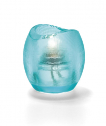 Hollowick Aqua Pixel  Tealight Glass Lamp (X)
