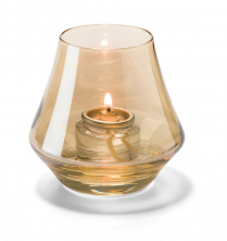 Hollowick Gold Lustre Chime Votive Glass Lamp (X)