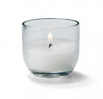 Hollowick 5 Hr CaterLite Disposable Candle in Clear Glass(x)