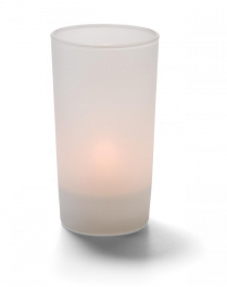 Hollowick Satin Linen Caf Cylinder Votive Glass Lamp (x)