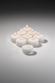 Hollowick 5 Hr Clear Plastic Cup Tealight Candle 500/CS (x)