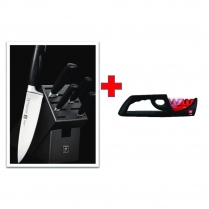 ZWILLING FOUR STAR 7 PC KNIFE BLOCK SET PLUS SHARPENER