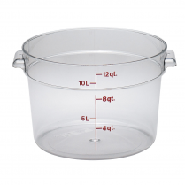 CAMBRO RND 12QT FOOD CONTAINER CLEAR(D)