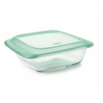 OXO SQUARE GLASS BAKER WITH LID 9"X9"