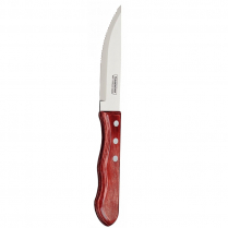 TRAMONTINA JUMBO STEAK KNIFE RED WOOD
