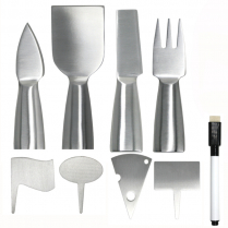 NATURAL LIVING DELUXE STAINLESS CHEESE SET