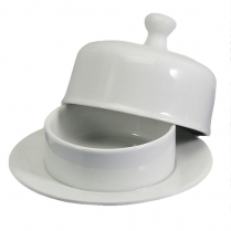 BUTTER DISH BIA 6" ROUND W/COVER