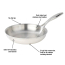 MEYER SUPERSTEEL 24CM S/S FRYPAN