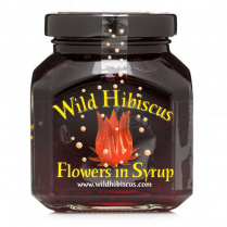 WILD HIBISCUS FLOWERS WHOLE IN SYRUP 250ML