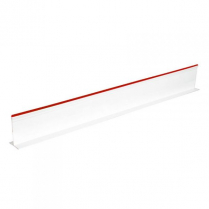 OMCAN 3" x 30" White Divider with Red Beading