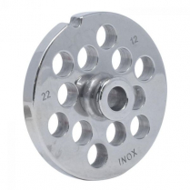OMCAN European Style #22 stainless steel plate with hub, 12m