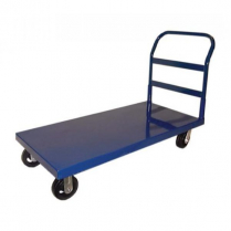 OMCAN Heavy-Duty Blue Platform Cart with Smooth Surface