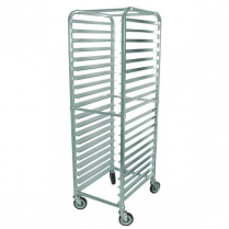 OMCAN Aluminum Curved Top Pan Rack with 20 slides and 3" spa