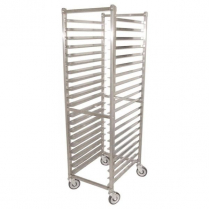 OMCAN Stainless Steel Square Flat Top Pan Rack with 20 slide