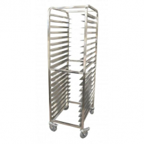 OMCAN Stainless Steel Curved Top Pan Rack with 20 slides and