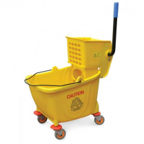 OMCAN Yellow Single Bucket Mop Wringer with 32 L Capacity
