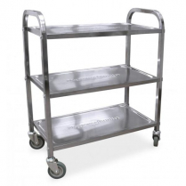 OMCAN Stainless Steel Bussing Cart with 27.25" x 15.75" tray