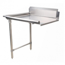 OMCAN 26-inch Stainless Steel Clean Dish Table - Left Side