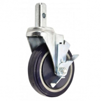 OMCAN Heavy-Duty Caster with Brakes for Aluminum Pan and Lug