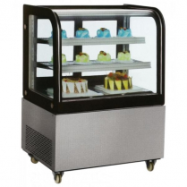 OMCAN 36-inch Curved Edge Refrigerated Floor Display Case wi