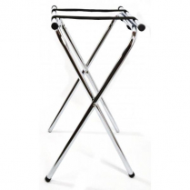 OMCAN 31-inch Chrome-Plated Double Bar Folding Tray Stand