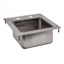 OMCAN 9" x 9" x 5" Stainless Steel Single Drop in Sink with