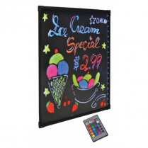 OMCAN Refined Tempered Glass LED Write-On Flash Board with R