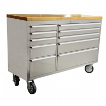 OMCAN 56-inch Mobile Working Bench with 10 Drawers