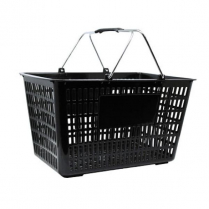 OMCAN Black Plastic-Steel Shopping Basket