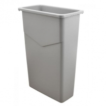 OMCAN Polyethylene Gray Recycling Trash Container