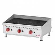 OMCAN Countertop Radiant Gas Char-Broiler with 3 Burners