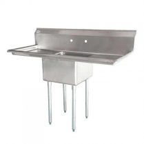 OMCAN 18" x 21" x 14" One Tub Sink with 3.5" Center Drain an