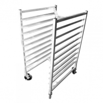 OMCAN Aluminum Nesting Sheet Pan Rack with 9 slides and 3" s