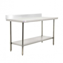 OMCAN WORKTABLE 30X60 WITH BACKSPLASH STAINLESS